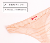 A pink pair of CUFT women’s Tencel underwear.